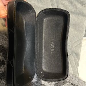 Black Quilted Glasses Case